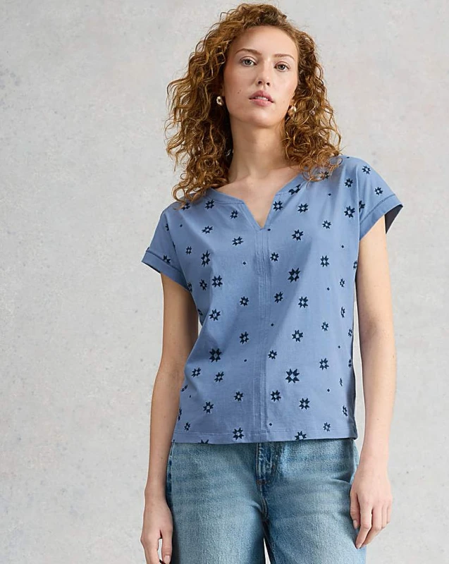 Image of White Stuff White Stuff Nelly Embroidered Blue - White Stuff - Size: 18 Blue Female 18 ZD52705