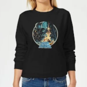 Image of Star Wars Vintage Victory Womens Sweatshirt - Black