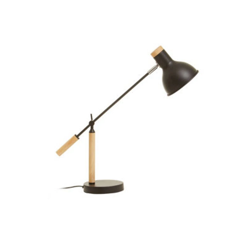Image of Orsina Matte Black Table Lamp, Easy To Assemble Bedside Table Light, Eco-Friendly Lamp For Table Living Room