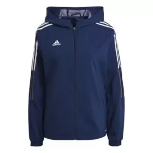 Image of adidas Tiro 21 Windbreaker Womens - Blue
