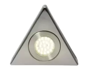 Image of Forum Lighting 1.5W Culina Fonte LED Triangle Surface Light Brushed Satin Nickel 4000K - CUL-21626