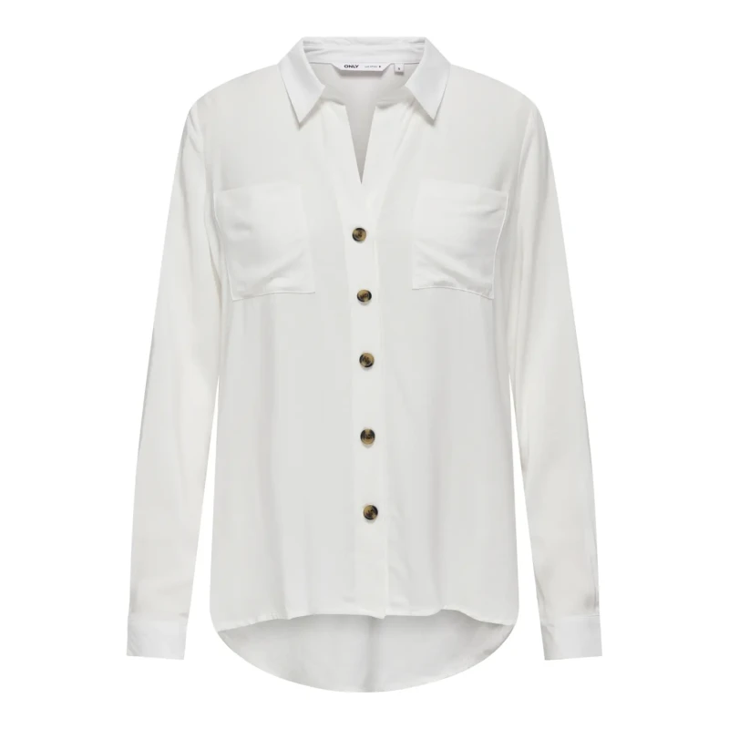 Image of Only Womens long sleeve shirt Only Yasmin Blanc Female XL