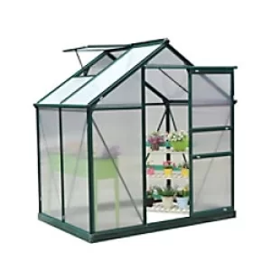 Image of OutSunny Outdoor Greenhouse Waterproof Dark Green 1320 mm x 1900 mm x 2010 mm