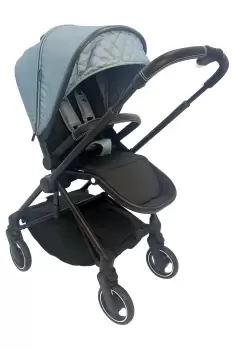 Image of My Babiie MB180 Samantha Faiers Blue Herringbone Reversible Pushchair