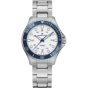 Image of Hamilton Khaki Navy Scuba Automatic White Dial Stainless Steel Bracelet 37mm Mens Watch H82231150