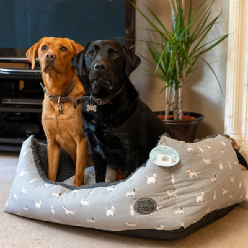 Image of Snug & Cosy Pets Snug And Cosy Townsend Print Rectangle Bed 21"