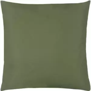 Image of Furn Wrap Plain 100% UV & Water Resistant Outdoor Cushion Cover, Olive, 43 x 43 Cm