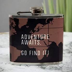 Image of Harvey Makin Adventure Awaits Hip Flask