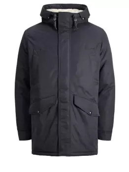 Image of JACK & JONES Hooded Parka Men Blue