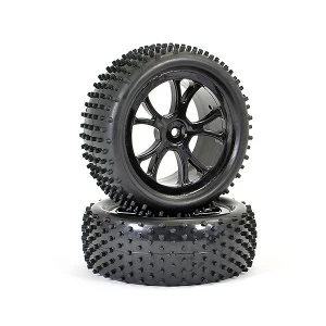 Image of Ftx Vantage Front Buggy Tyre Mounted On Wheels (Pr) - Black