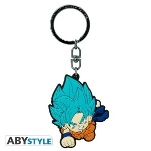 Image of Dragon Ball Super - Goku Saiyan Blue PVC Keychain