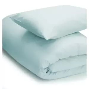 Image of Easy Care Minimum Iron Duvet Cover Double Duck Egg Blue