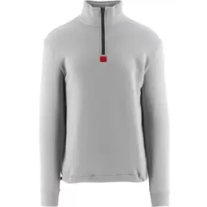 Image of HUGO Silver Durton Half-Zip Sweatshirt