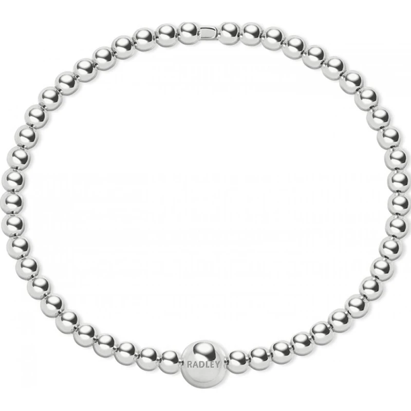 Image of Radley Silver Plated Bead Hinged Bangle