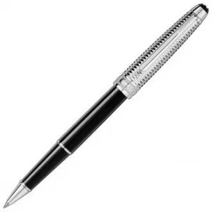 Image of Mont Blanc Meisterstuck Doue Geometry Classique Platinum Rollerball Pen