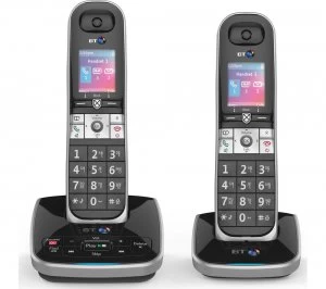 Image of BT 8610 Cordless Phone with Answering Machine Twin Handsets
