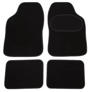 Image of Universal Venice Mat Set Silver Stitching Black 4 Piece POLCO EQUIP IT UM15