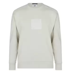 Image of CP Company Metropolis Logo Sweatshirt - White
