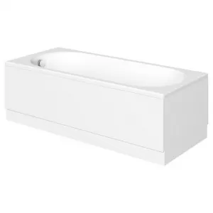 Image of Wickes Avaris Enamel Coated Steel Bath - 1700 x 750mm
