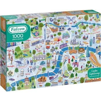 Image of Falcon Contemporary London Sightseeing Jigsaw - 1000 Piece