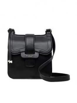 Image of Radley Devonport Mews Medium Flapover Cross Body Bag - Black