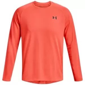 Image of Under Armour Tech 2.0 Long Sleeve T Shirt Mens - Orange