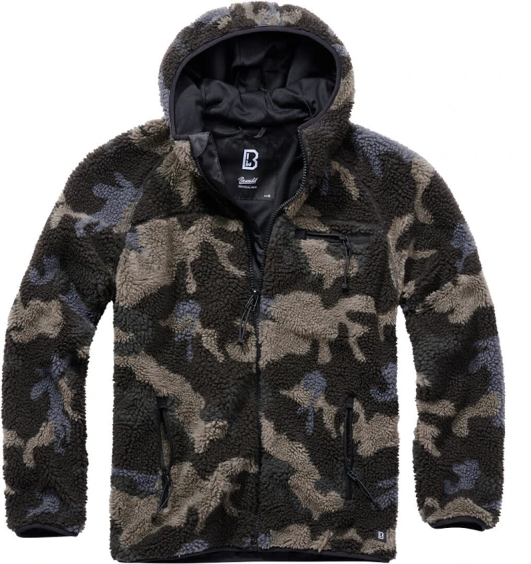 Image of Brandit Teddy Fleece Jacket Between-seasons Jacket dark camo M Men