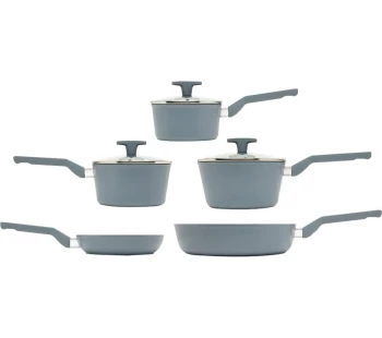 Image of Haden Perth Forged Aluminium Set of 5 Non-stick Pan Set 197740 in Grey