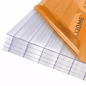 Image of Axiome Clear 25mm Multiwall Polycarbonate Roofing Sheet - 690 x 2000mm