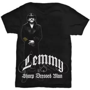 Image of Lemmy - Sharp Dressed Man Unisex Small T-Shirt - Black
